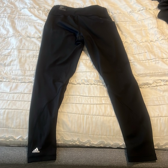 Adidas Training Leggings, Black, Large - Picture 2 of 4